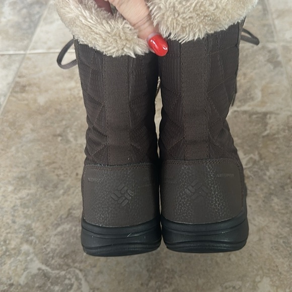 Columbia Women's Ice Maiden II Waterproof Winter Boot Brown Fur-Lined Size 8 - Picture 7 of 11